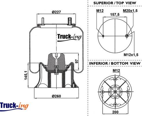 Montcada 0293120 - Bellow, air suspension www.autospares.lv