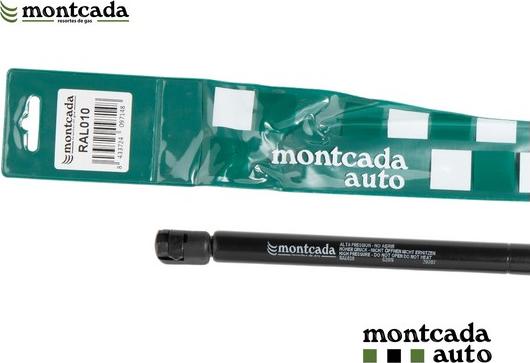 Montcada RAL010 - Gāzes atspere, Bagāžas / Kravas nodalījuma vāks www.autospares.lv