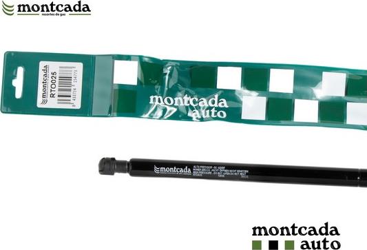 Montcada RTO025 - Gāzes atspere, Bagāžas / Kravas nodalījuma vāks www.autospares.lv