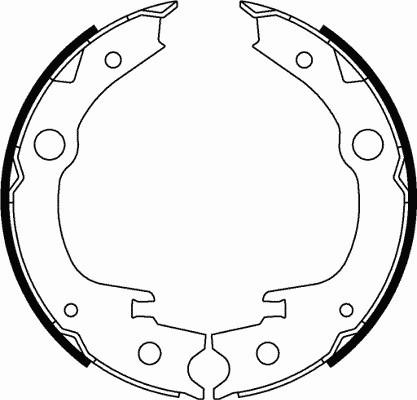 Motaquip LVBS800 - Brake Shoe Set, parking brake www.autospares.lv