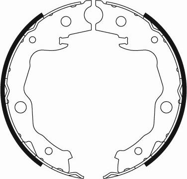 Motaquip LVBS801 - Brake Shoe Set, parking brake www.autospares.lv