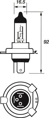 Motaquip VBU472X - Kvēlspuldze, Tālās gaismas lukturis www.autospares.lv