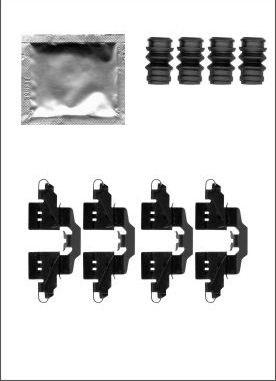 Motaquip LVMK1111 - Accessory Kit for disc brake Pads www.autospares.lv