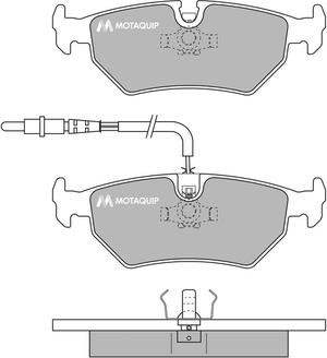 Motaquip LVXL985 - Тормозные колодки, дисковые, комплект www.autospares.lv