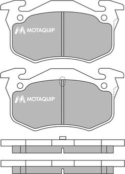 Motaquip LVXL976 - Тормозные колодки, дисковые, комплект www.autospares.lv