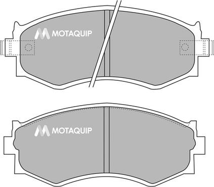 Motaquip LVXL435 - Тормозные колодки, дисковые, комплект www.autospares.lv