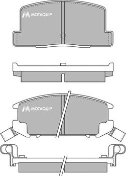 Motaquip LVXL431 - Bremžu uzliku kompl., Disku bremzes www.autospares.lv