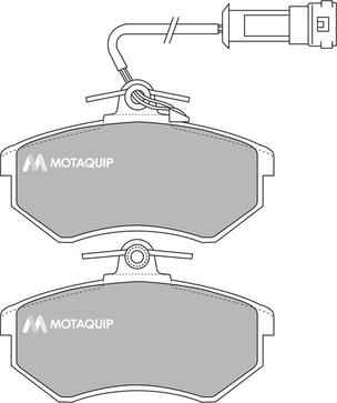 Motaquip LVXL427 - Bremžu uzliku kompl., Disku bremzes www.autospares.lv