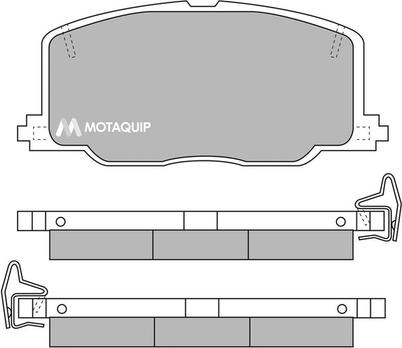 Motaquip LVXL559 - Brake Pad Set, disc brake www.autospares.lv