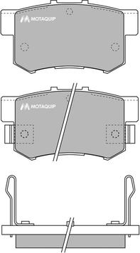 Motaquip LVXL550 - Brake Pad Set, disc brake www.autospares.lv