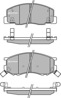 Motaquip LVXL569 - Тормозные колодки, дисковые, комплект www.autospares.lv