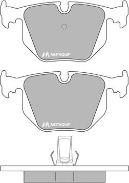 Motaquip LVXL501 - Brake Pad Set, disc brake www.autospares.lv