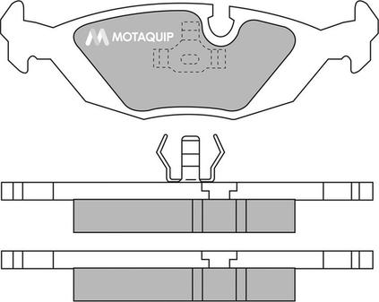 Motaquip LVXL503 - Bremžu uzliku kompl., Disku bremzes www.autospares.lv