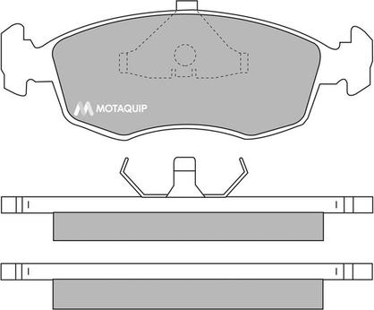 Motaquip LVXL519 - Тормозные колодки, дисковые, комплект www.autospares.lv