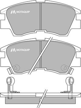 Motaquip LVXL588 - Тормозные колодки, дисковые, комплект www.autospares.lv