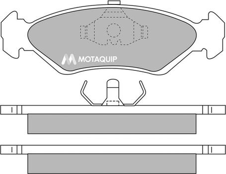 Motaquip LVXL536 - Тормозные колодки, дисковые, комплект www.autospares.lv