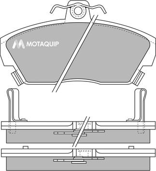 Motaquip LVXL532 - Bremžu uzliku kompl., Disku bremzes www.autospares.lv