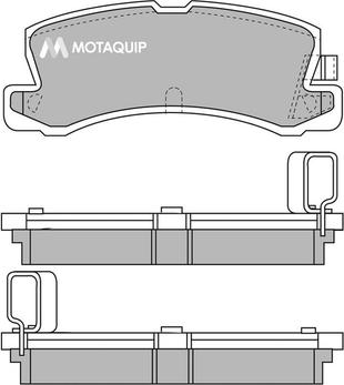 Motaquip LVXL575 - Bremžu uzliku kompl., Disku bremzes www.autospares.lv