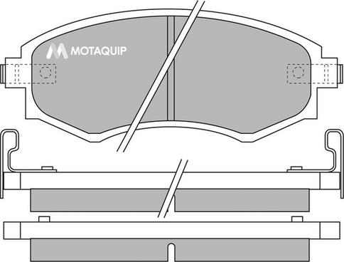 Motaquip LVXL645 - Bremžu uzliku kompl., Disku bremzes autospares.lv