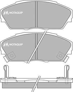 Motaquip LVXL642 - Bremžu uzliku kompl., Disku bremzes www.autospares.lv