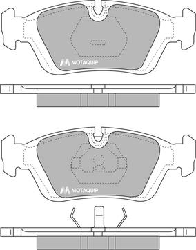 Motaquip LVXL634 - Тормозные колодки, дисковые, комплект www.autospares.lv