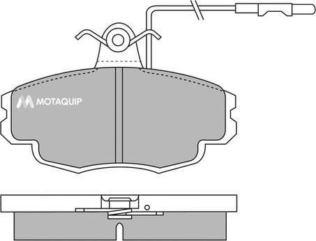 Motaquip LVXL632 - Bremžu uzliku kompl., Disku bremzes www.autospares.lv