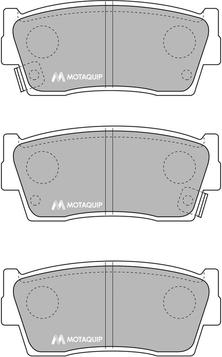 Motaquip LVXL627 - Тормозные колодки, дисковые, комплект www.autospares.lv