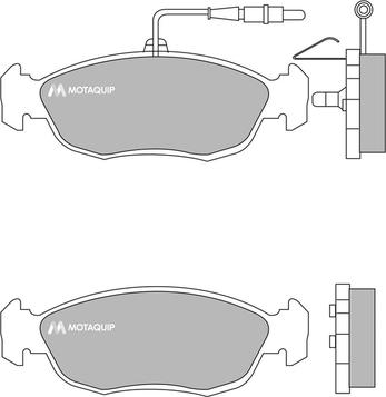 Motaquip LVXL672 - Brake Pad Set, disc brake www.autospares.lv