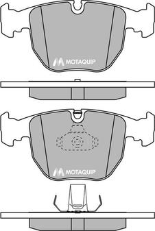 Motaquip LVXL199 - Bremžu uzliku kompl., Disku bremzes www.autospares.lv