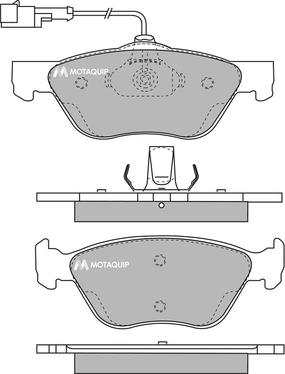 Motaquip LVXL190 - Тормозные колодки, дисковые, комплект www.autospares.lv