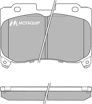 Motaquip LVXL144 - Brake Pad Set, disc brake www.autospares.lv