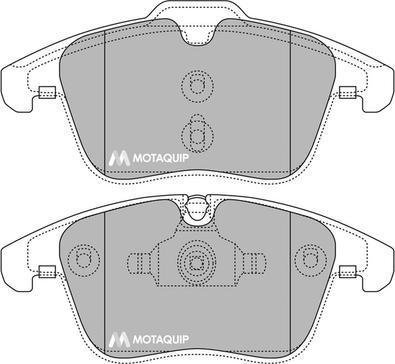 Motaquip LVXL1400 - Тормозные колодки, дисковые, комплект www.autospares.lv