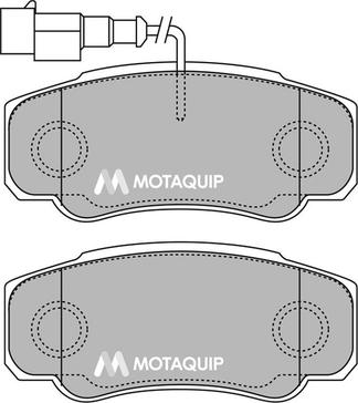 Motaquip LVXL1436 - Тормозные колодки, дисковые, комплект www.autospares.lv