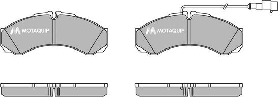 Motaquip LVXL1427 - Brake Pad Set, disc brake www.autospares.lv