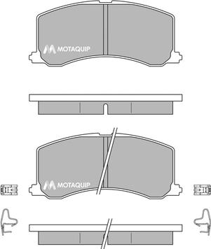 Motaquip LVXL156 - Тормозные колодки, дисковые, комплект www.autospares.lv