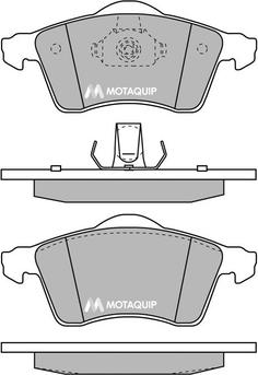 Motaquip LVXL165 - Тормозные колодки, дисковые, комплект www.autospares.lv