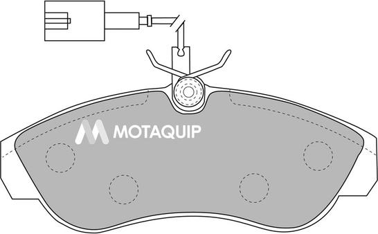 Motaquip LVXL1090 - Bremžu uzliku kompl., Disku bremzes www.autospares.lv