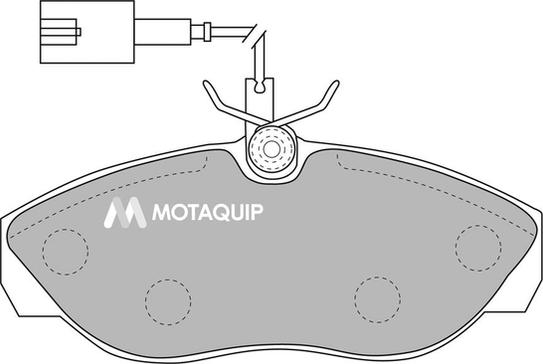 Motaquip LVXL1091 - Bremžu uzliku kompl., Disku bremzes www.autospares.lv