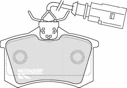 Motaquip LVXL1097 - Brake Pad Set, disc brake www.autospares.lv