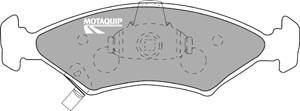 Motaquip LVXL1055 - Тормозные колодки, дисковые, комплект www.autospares.lv