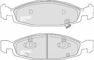 Motaquip LVXL1050 - Bremžu uzliku kompl., Disku bremzes www.autospares.lv