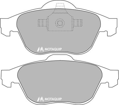 Motaquip LVXL1008 - Тормозные колодки, дисковые, комплект www.autospares.lv