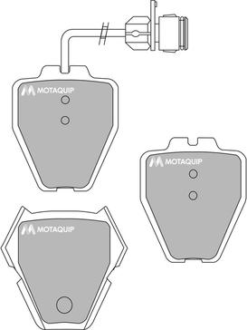 Motaquip LVXL1017 - Brake Pad Set, disc brake www.autospares.lv