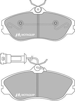 Motaquip LVXL108 - Bremžu uzliku kompl., Disku bremzes autospares.lv