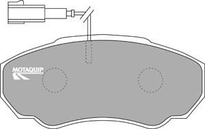 Motaquip LVXL1035 - Тормозные колодки, дисковые, комплект www.autospares.lv