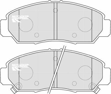 Motaquip LVXL1149 - Тормозные колодки, дисковые, комплект www.autospares.lv