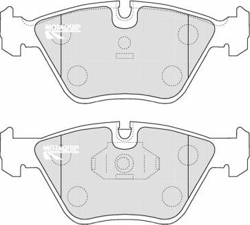 Motaquip LVXL1166 - Тормозные колодки, дисковые, комплект www.autospares.lv