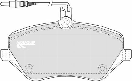 Motaquip LVXL1162 - Brake Pad Set, disc brake www.autospares.lv