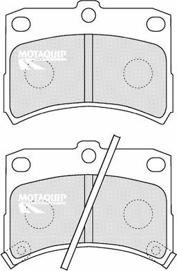 Motaquip LVXL1180 - Bremžu uzliku kompl., Disku bremzes www.autospares.lv