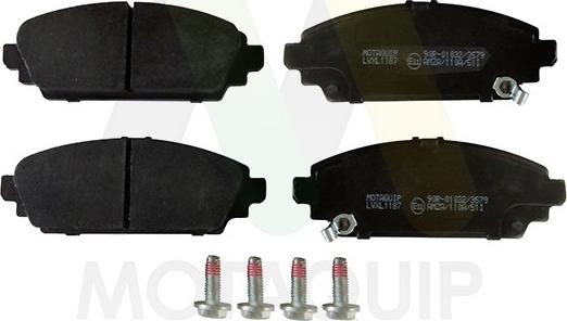 Motaquip LVXL1187 - Brake Pad Set, disc brake www.autospares.lv